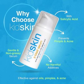 Kidskin - Z-Blast Acne Serum, Preteens, and Teens - Acne Serum - Pimple and Breakout Prevention - 2% Salicylic Acid