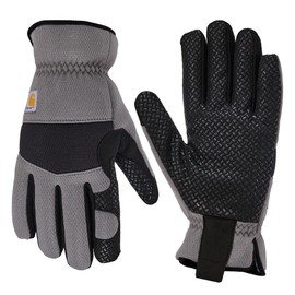 Carhartt Men's Thermal Lined High Dexterity High Grip Glove, Steel Black, Large