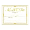 Marriage Certificates with Gold Foil Edges,11 x 8.5 Inch Blank
