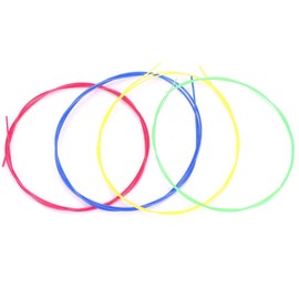 Ukulele Strings Set, 4 Pcs/Set Colorful Nylon Strings Replacement Part Accessory for Ukulele