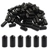 Cjueiom 120pcs Black Rubber End Caps, 7mm / 9/32 inch