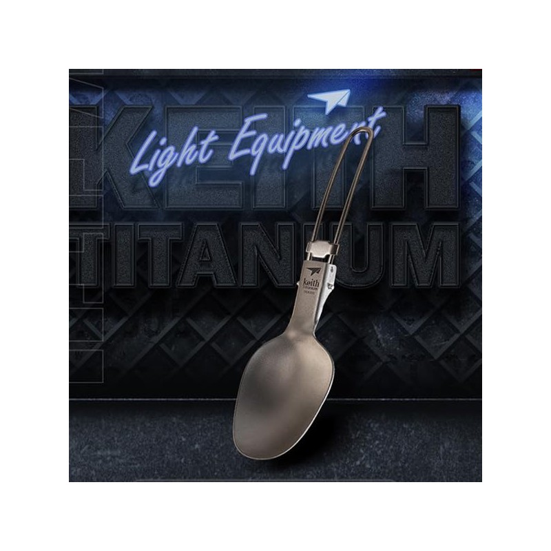 Keith Pliable titanium spoon Ti5308