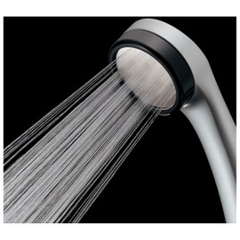 GAONA GA-FC036 Ultra Low Water Pressure Shower Head, Silver, 3.7 x 10.2 x Height 2.8 inches (9.5 x 26 x 7 cm)