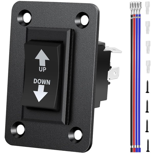 MKBKLLJY UP Down Momentary Reverse Polarity Switch DC 12V-24V 20A