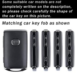 ontto Car Key case Cover Keyring Fit for Mazda 3 Alexa Mazda 3 CX-30 CX-5 CX-9 Mazda 3 Sedan 2019 2020 ABS Key Box Keychain Key Shell Key Holder Accessories Protector 2/3/4 Button Carbon Black