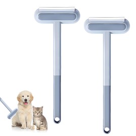 SI SEN 2 Stück Tierhaarentferner Multifunktion Long Handle, 3-in-1 Katzenhaarentferner, pet Hair Remover, Fusselbürste Tierhaare, Haustier Haarentferner