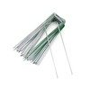 QWORK® Pack of 50 Ground Anchors, Half Green, 150 mm