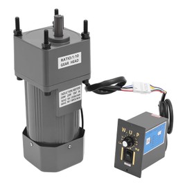 250 W Geared Motor, Electric Motor, AC 220 V Geared Motor with Speed Controller, Gear Motor, Single-Phase High Torque, Adjustable Speed (10 K)
