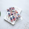 24pcs 4th of July Press on Nails Long Square Independence