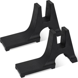 Zettfuly Fireback Feet Iron Fireplace Fireback Support, Cast Iron Pair of Fireback Support for Fireback Plates - 1 Pair, Black