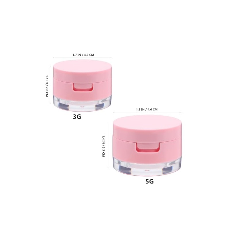 Beaupretty Estuche Maquillaje Mini Espejo Caja Polvo Suelto Portátil Viajes