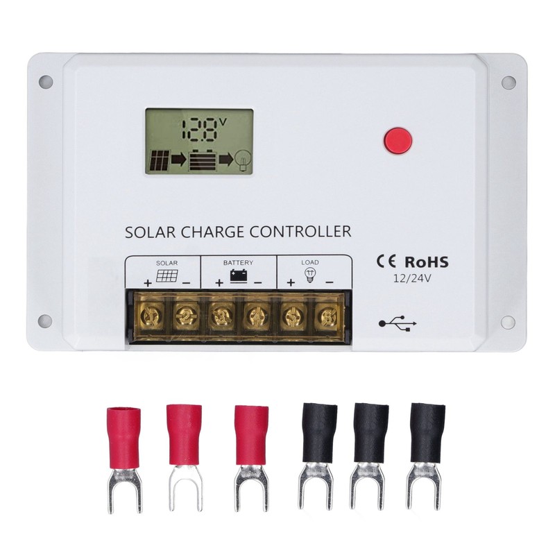 PWM Solar Charge Controller Regulator LCD Display for Lithium Sealed
