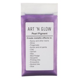 Art 'N Glow Mica Pearl Pigment Powder (Purple) - (.88 Ounce/25 Grams) - 10+ Colors Available