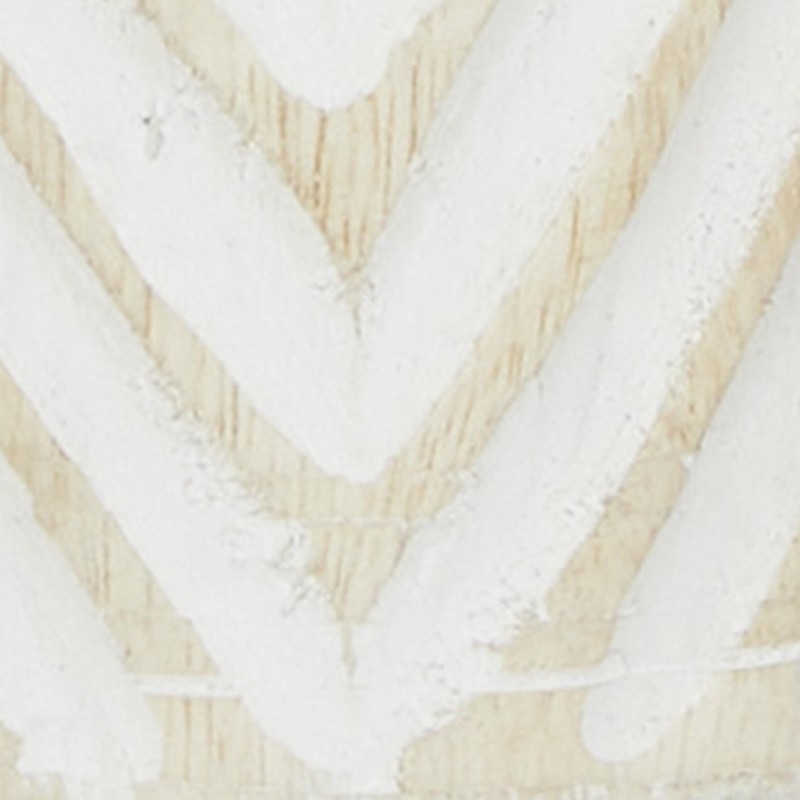 Deco 79 Mango Wood Decorative Candle Holder Carved Tribal Pillar