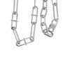 Fossil HERITAGE D-LINK Stainless Steel Chain Necklace, Stainless Steel, No