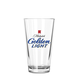 Michelob Ultra Pint Beer Glass, 16 oz, Clear