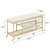GAOMON Shoe Bench, 2-Tier Shoe Storage Bench for Entryway, Storage