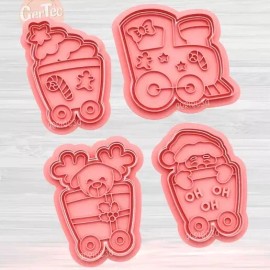 Unbranded Christmas Cookie Cutter Set Of 4