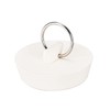 sourcing map Rubber Sink Plug, White Drain Stopper Fit 1-5/8"