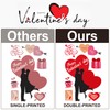 Valentines Day Decor Window clings 10 Sheet for Glass Windows