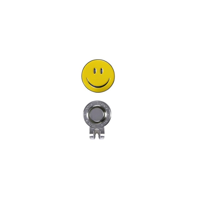 Magnetic Golf Ball Marker with Hat Clip Happy Smiley Face