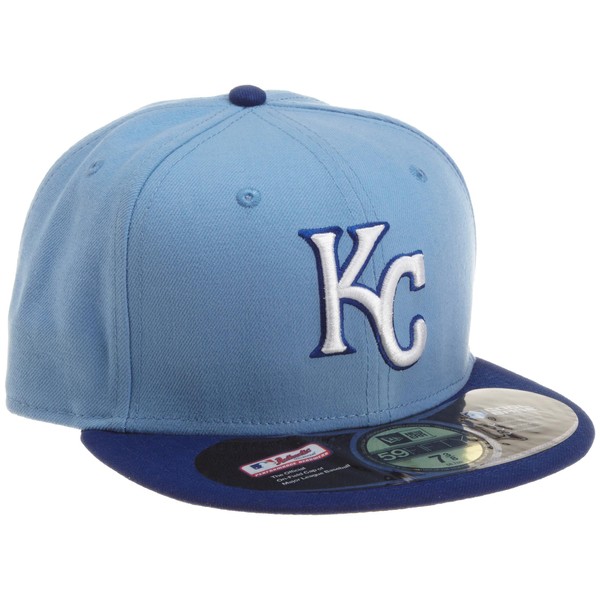 MLB Kansas City Royals Authentic On Field Alternate 59Fifty Fitted Cap, Sky Blue, 7 3/8