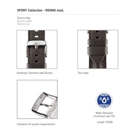 Morellato Sport Riding Collection Unisex Genuine Leather Water Resistant Bracelet A01X4749797, brown, Ribbon