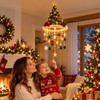 LED Santa Hat Hanging Light – Christmas Pendant Lamp with