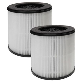 vhbw 2 x Air Filters Compatible with Supalak B-D02M Air Purifier - Combination Filter Pre-Filter + HEPA + Activated Carbon