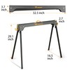 WORKESS Saw Horses 2 Pack, Heavy Duty Folding Portable Saw
