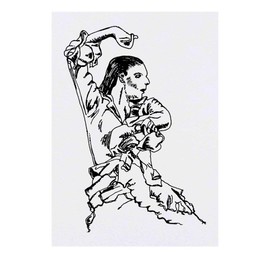 'Flamenco Dancer' Temporary Tattoo - Water Resistant, Skin-Safe, Non-Toxic Transfer (TO00018899)