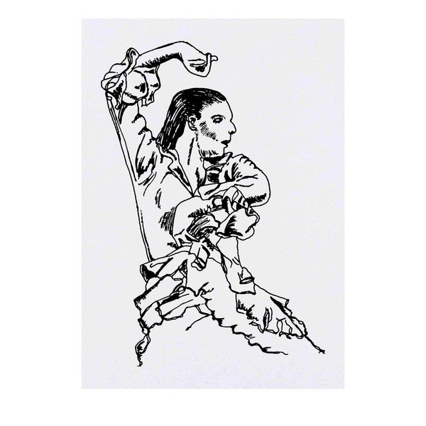 'Flamenco Dancer' Temporary Tattoo - Water Resistant, Skin-Safe, Non-Toxic Transfer