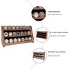 ASmileIndeep 3 Rows Solid Wood Military Challenge Coin Holder Display
