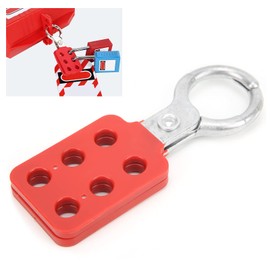 Lockout Hasp 10pcs 25mm/1.0" 6 Holes Aluminum Safety Lockout Hasp for Electricity and Petroleum Industry