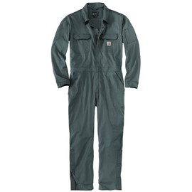 Carhartt mens Rugged Flex Canvas Coveralls, Gravel, Large US