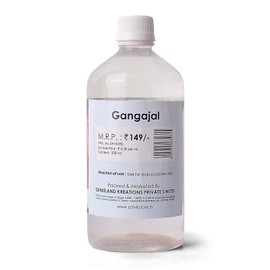 SATVIK Pure & Natural 500 ml Ganga Jal Water from Garh Ganga, Holy Unfiltered Gangajal for Pooja, Vastu, Purity, Spiritual Upliftment & Positivity