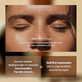 SHAISHAISHAI Crema para Contorno de Ojos con Cafeína y Colágeno – para ojeras y bolsas, con niacinamida, textura ligera