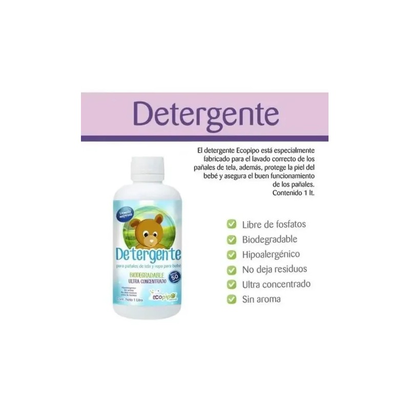 1 Detergente 1 Filtro 1 Bolsa Impermeable Ch Ecopipo