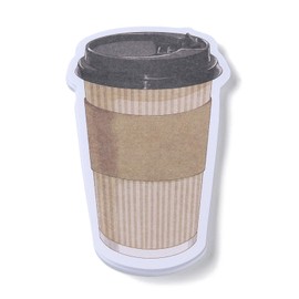 Airssory 20 Book 83x54mm Latte Coffee Cup Paper Sticky Notes Creative Imitation Drink Memo Pads Label for Office School Reading Book Kitchen 30 Sheets/Book