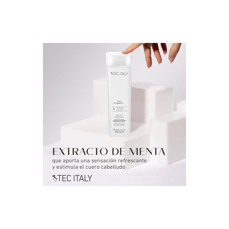 TEC ITALY Tonico Shampoo Aporta Volumen y Fortaleza al Cabello