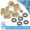 sourcing map 5pcs PEX-A Expansion Fittings 1/2" Press x 12mm