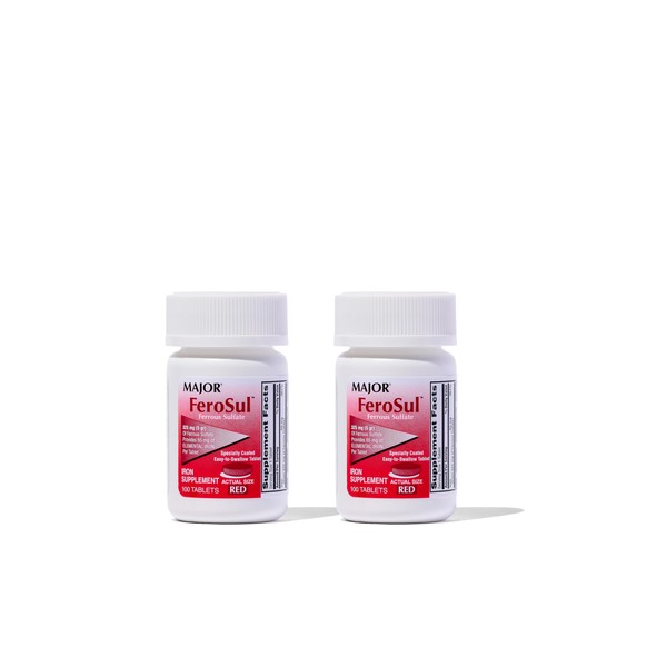 MAJOR Ferrous Sulfate FC 325mg (5GR) Generic for Feosol Red