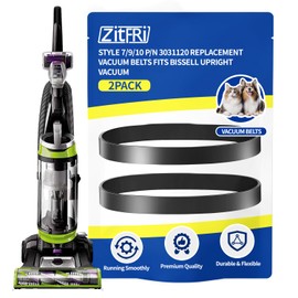 ZITFRI Style 7/9/10 P/N 3031120 Replacement Belt For Bissell Vacuum,Vacuum Belt Fit Bissell Powerforce Helix Powerlifter Cleanview Swivel Rewind Pet Vacuum Cleaner, 2031093 32074 3031123, 2Pack