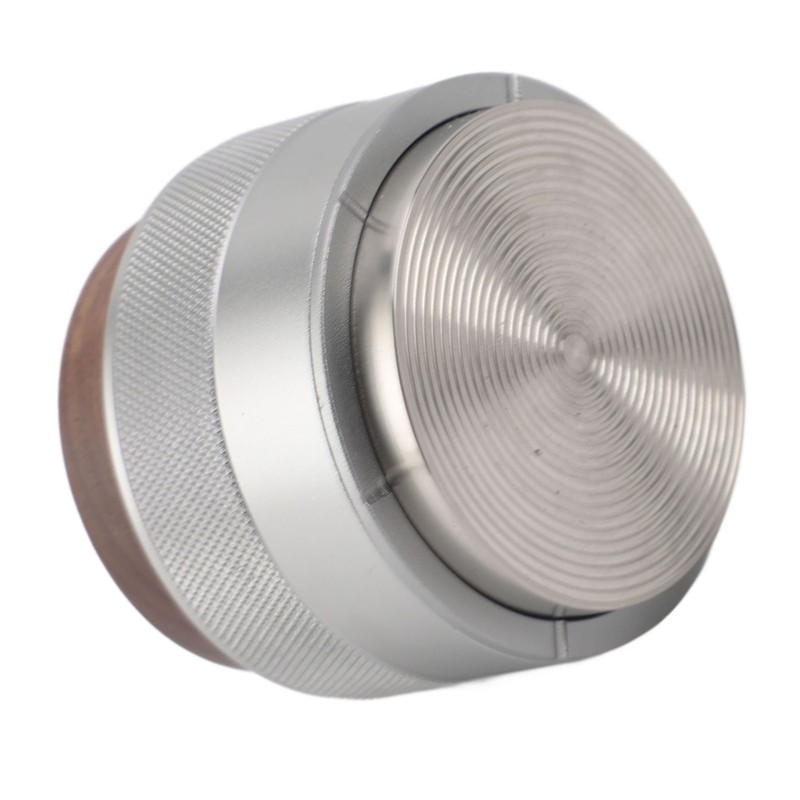 Coffee Distributor Tamper Constant Pressure 304 Stainless Steel Wood Handle