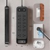 Kirogily Multicontacto Regleta Protector Supresor Picos Voltaje