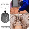 Homoyoyo Sewer Drainage Leakage Spade Tools Metal Sifting Shovel Tool