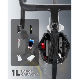 ROCKBROS Bicycle Frame Bag Bicycle Bag Frame Storage Bag with Shoulder Strap