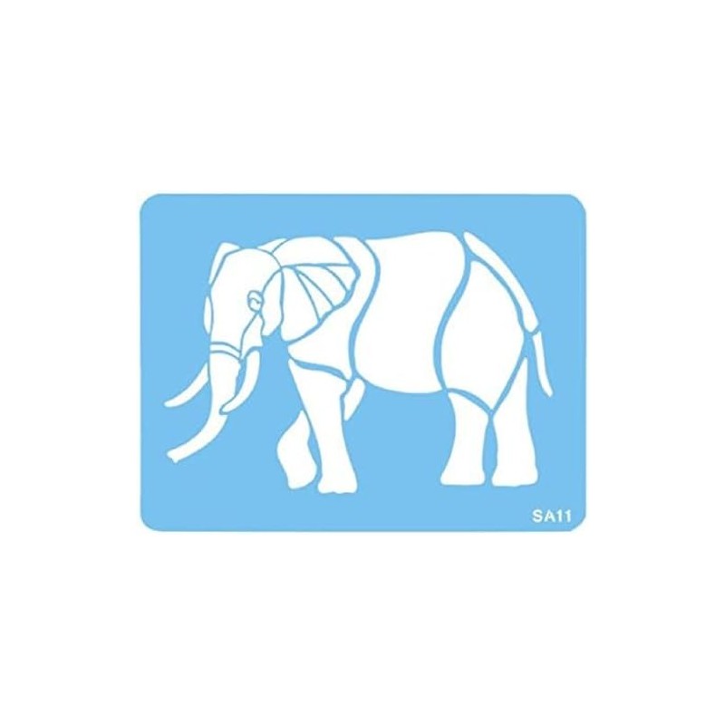 PME SA11 JEM Elephant Stencil, Blue