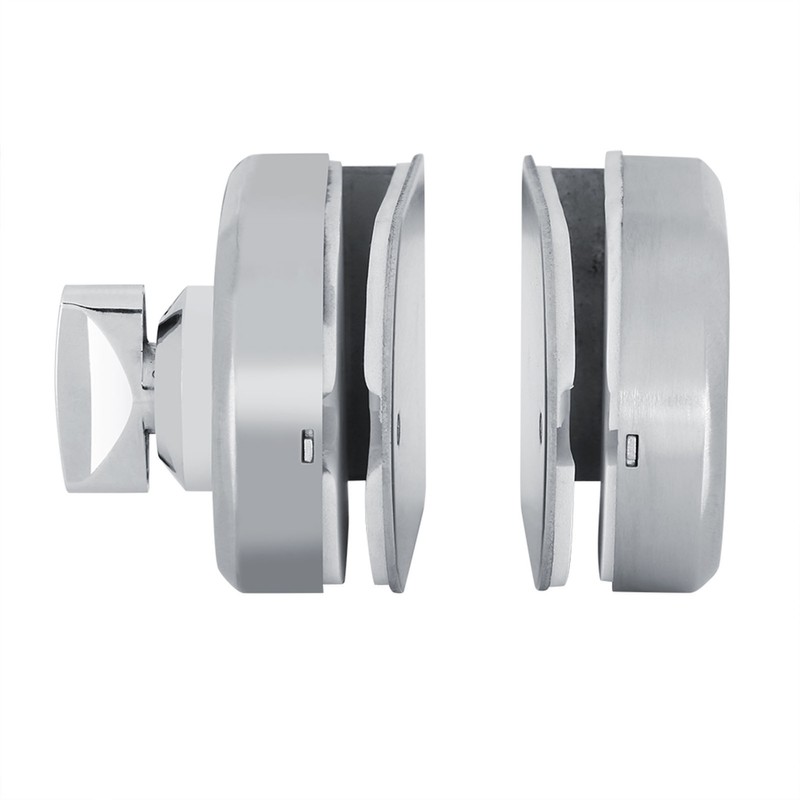 Stainless Steel 10~12mm Glass Door Lock Rotary Knob Open/Close Home