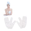 FOMIYES Silk Bath Shower Mitts Gloves Exfoliating Body Scrubber for